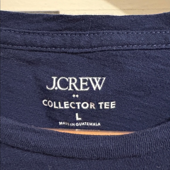 J. Crew Navy T-Shirt with White "SPORTS!" Graphic - Picture 2 of 4